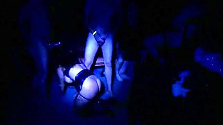 Disco Girls Wild Double Penetration Gangbang Party - Brunette MILFs Get DP'd Hard