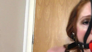 Ivy Dominated by Latina: Suffering in Frogtied Stroppado and Harness Ballgag Sensation! (4k)