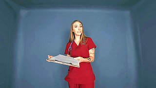 Angel Youngs the Big Tit MILF Nurse Examines Your Massive