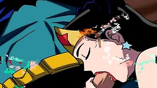 Bj and facial cumshot animation compilation