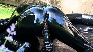 gentle fetish anal actions with latex and bdsm