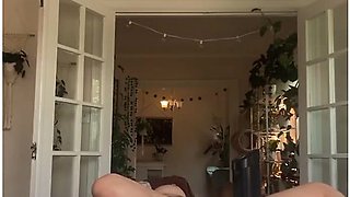 Young Horny Blonde Fucks Her Wet Tight Pussy Until She