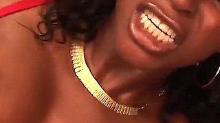 Jasmine Webb a slutty ebony girlfriend with a shaved pussy and brunette enjoys a cock inside her pussy