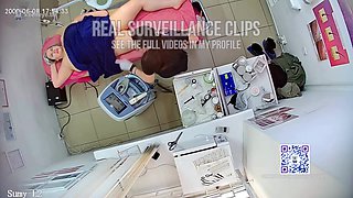Surveillance camera in a hair removal salon