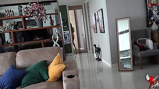 Hot amateur blonde pregnant toying her pussy solo