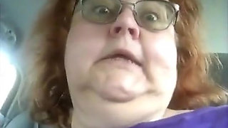 Naughty Nurse Vicki Vapes in Her Car After