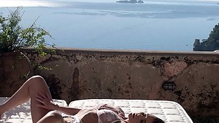Hungry brunette solo masturbation