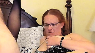 Cuckqueen Wife Brings Home Girl for Hubby - Fishnet Stockings and Heels up