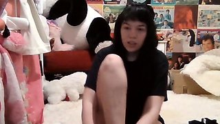 Busty brunette foot fetish and footjob in nylons