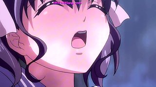 Public park anime slut drops panties for wet pussy play