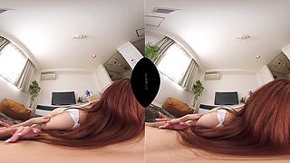 Charming Japanese beauty VR exciting adult clip