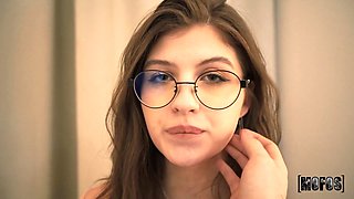 Cumming On The Naughty Girl's Glasses POV porn