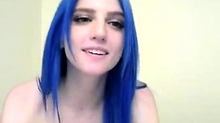 Black babe with big boobs teasing on webcam