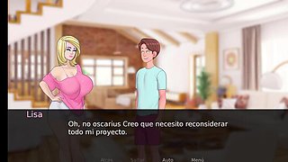 Stepmom Fucks in the Bathroom - Big Natural Tits POV