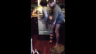 Crazy fuck in the kitchen