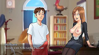 Teacher Fucks Her Student 18+ At The University - Summertime Saga