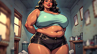 BBW Chubby Babe Art