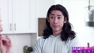 Step Siblings Caught featuring Kyler Quinn's small tits dirt