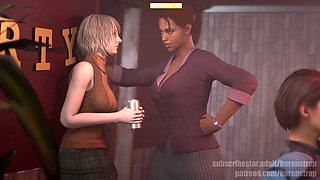 Resident Evil - Ashley and Sheva Encounter By BaronStrap WM Animation 3D Hentai Sound