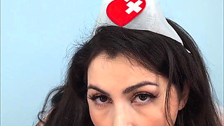 Nurse Valentina Nappi Knows How to Help the Doctor Relax at Night