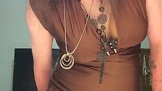 Buxom Sissy Spunking 2