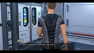 Stranded in Space - Public Handjob