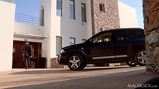 Black Angelika Enchants with Brunette Hardcore Desire