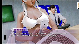 Waifu Academy episode with big tit blondes and brunettes in a 3D erotic adventure