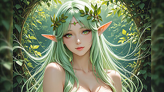 Nude Elf Beauty Swirl Tease: Ornamental High Resolution Slideshow