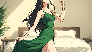 AI Generated Hentai content, Uncensored video of 18 Year old Hentai Girl, 3D Cartoon on closeup by Kiidzy Animates