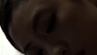 Japanese slut shows off her tight asian pussy on public boat