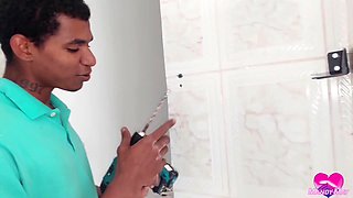 Providing my rump on the stool 100% ASSFUCKING - BIG BLACK COCK ravaging my bum on the stool