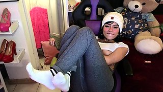 Amateur blondie solo anal masturbation