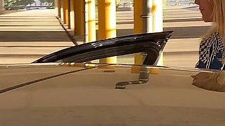 Horny Blonde MILF Slut Gets Fucked Throughout the Parking Garage