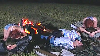 Wild Outdoor Fuck Night by the Campfire