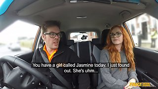 Ella Hughes and Jasmine Jae take turns in a wild FFM threesome with rough sex and big tits