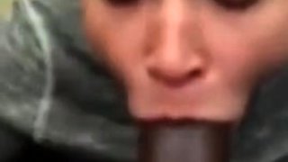 Big cock EXGF interracial busty geek coed blowjob