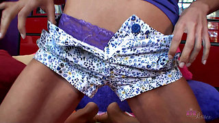 Trinity St Clair Spreads Her Legs Wide and Rubs Her Clit