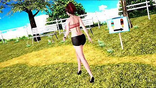 Horny redhead dominatrix demon girl need sex for regain her energy