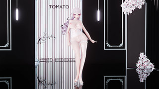 [mmd] Big Duck Duck Blue Moon Transparent White Erotic Underwear Big Shaking