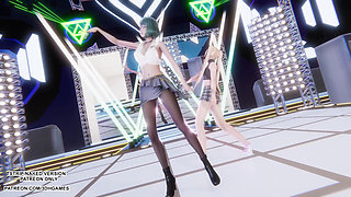 MMD Sunlight Marie Rose Tamaki Sexy Dance Doa Hentai Uncensored 4K 60FPS