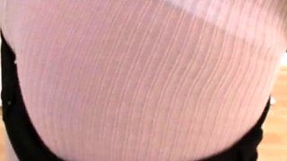 Close up teen foot worship