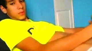 Latin Amateur Twink Masturbating Solo