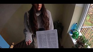 Debt4k. she just wanted to pay off her debts with her throat and vagina