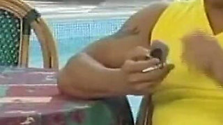 Young Nurse Fucked Hard by Huge Cock That Cums on Her Ass by the Pool