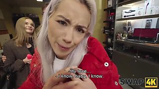 Veronica Leal seduces a young bisexual girl for a hot wife swap while her boyfriend cucks and watches in HD