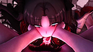 Fate Grand Order - Rin Tohsaka Public Toilet Gangbang - 3D Hentai Animations