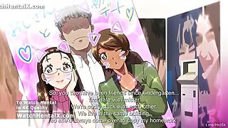 Anime Hentai Wife Gets Hard Fast Fuck - Doggystyle Creampie & Blowjob