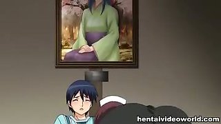 Hentai with horny maid in stockings