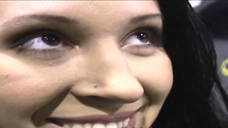 Horny teen with diminutive tits rides stranger's cock,